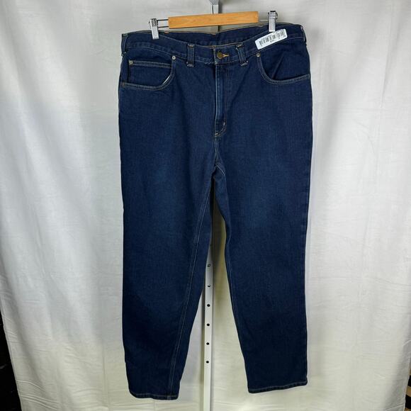 Carhartt Modern Fit Stretch Denim Jeans Blue Men's Size 38/32 - Picture 5 of 8